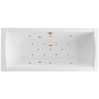 Ванна гидромассажная EXCELLENT Aquaria Lux Slim 180x80 RELAX золото