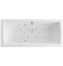 Ванна гидромассажная EXCELLENT Aquaria Lux Slim 180x80 RELAX золото
