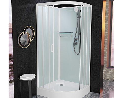 Душевая кабина Frank F408 White без крыши Размер:80x80x215 см Душевая кабина Frank F408 White без крыши Размер:80x80x215 см