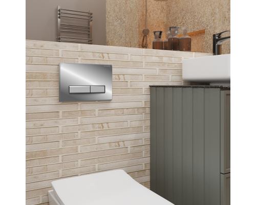 Кнопка смыва Charus Raiden FP.321.21.01 хром глянцевый