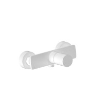 Однорычажный смеситель для душа AQG Tube, белый матовый