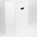Тумба под раковину подвесная Uperwood Modul 60х21х60 см, белая/графит