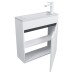 Тумба под раковину подвесная Uperwood Modul 60х21х60 см, белая/графит
