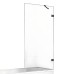 Шторка для ванны NEW TRENDY AVEXA GUNMETAL BRUSHED 80x150 оружейная сталь