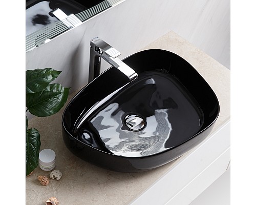 Раковина-чаша BelBagno 55 BB1435-NERO Черная Раковина-чаша BelBagno 55 BB1435-NERO Черная