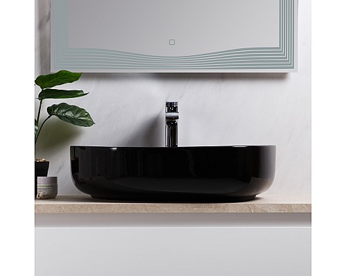 Раковина-чаша BelBagno 55 BB1435-NERO Черная Раковина-чаша BelBagno 55 BB1435-NERO Черная