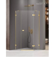 Душевое ограждение NEW TRENDY AVEXA GOLD SHINE R 80x80x200 золото