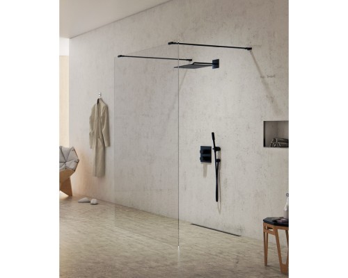 Душевое ограждение NEW TRENDY NEW MODUS BLACK 140x200 черный