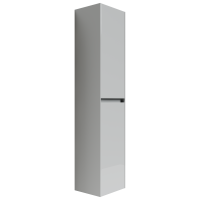 Шкаф-пенал SANCOS Cento подвесной белый глянец, 350х300х1600 мм,