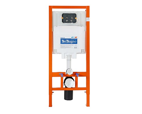 Инсталляция BelBagno BB002-80/BB005-PR-CHROME с клавишей смыва Хром глянцевый Инсталляция BelBagno BB002-80/BB005-PR-CHROME с клавишей смыва Хром глянцевый