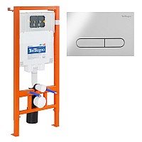 Инсталляция BelBagno BB002-80/BB005-PR-CHROME с клавишей смыва Хром глянцевый