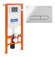 Инсталляция BelBagno BB002-80/BB005-PR-CHROME с клавишей смыва Хром глянцевый