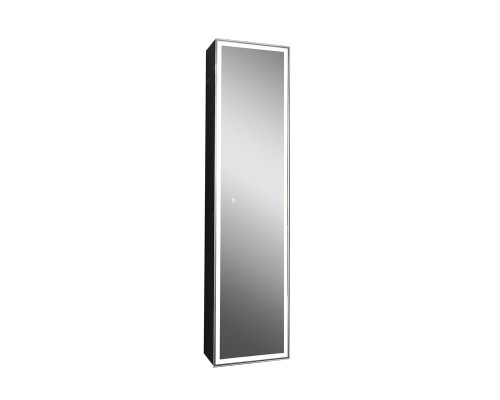 Зеркальный шкаф Континент Mirror Box black Led 40 МВК050 с подсветкой Черный