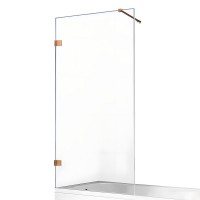 Шторка для ванны NEW TRENDY AVEXA COPPER BRUSHED 90x150 брашированная медь