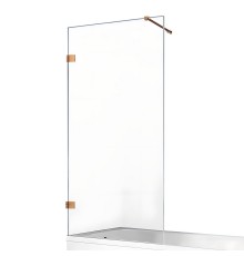 Шторка для ванны NEW TRENDY AVEXA COPPER BRUSHED 90x150 EXK-3806-WP брашированная медь