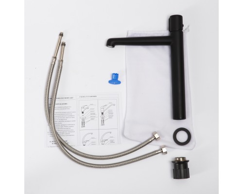 Смеситель для раковины BelBagno Uno UNO-LMC-NERO-W0 Черный матовый