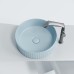 Раковина-чаша накладная Ceramicanova голубой матовый Element 360x360x115