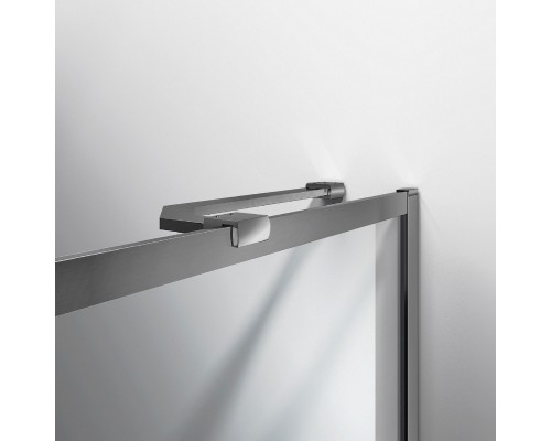 Душевая шторка на ванну Vincea VSB-4170CLGM, 70x140, вороненая сталь, стекло прозрачное