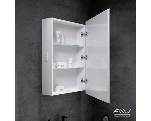 Зеркальный шкаф Alavann Rita 60 белый