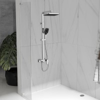 Душевая стойка Vincea Cube VSFS-4C12CH с изливом, хром