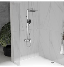 Душевая стойка Vincea Cube VSFS-4C12CH с изливом, хром