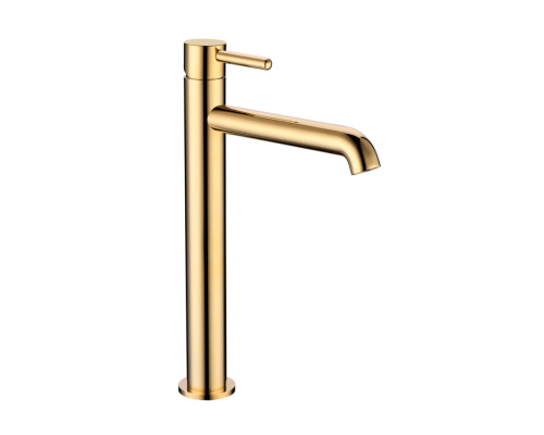 Смеситель для раковины высокий Rimero RM1004GO Золото