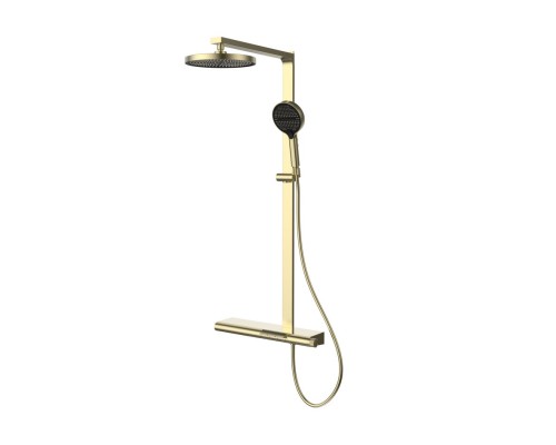 Душевая стойка Vincea Aspire VSFS-4AS1BG с изливом, брашированное золото
