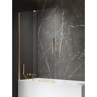 Шторка для ванны NEW TRENDY SMART GOLD BRUSHED 120x150 (брашированное золото)