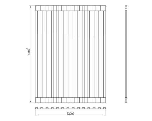 Сушилка для посуды, ролл-мат Reflexion Arno RX3032SS полированная сталь
