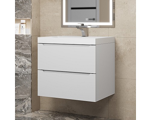 Тумба с раковиной Uperwood Tanos 60 см, белая