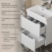 Тумба с раковиной Uperwood Tanos 90 см, белая