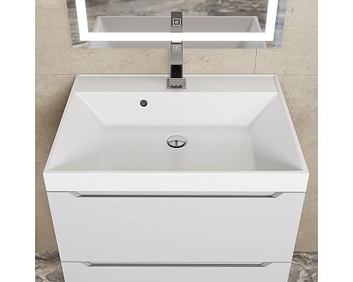 Тумба с раковиной Uperwood Tanos 60 см, белая