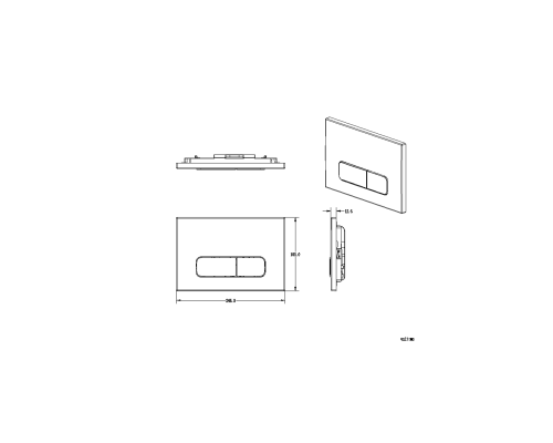 Кнопка смыва ALTROBAGNO PFP 002 Cr
