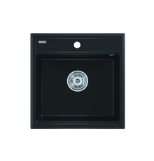 Мойка кварцевая Paulmark STEPIA-500 PM115051-BLM черный металлик 50х51