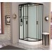 Душевая кабина Frank F418L Black левосторонняя 100x80x220 см