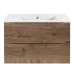 База под керамическую раковину Vincea Mia Slim 800 подвесная 2 ящика Soft close V.Oak