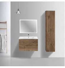 База под керамическую раковину Vincea Mia Slim 800 подвесная 2 ящика Soft close V.Oak