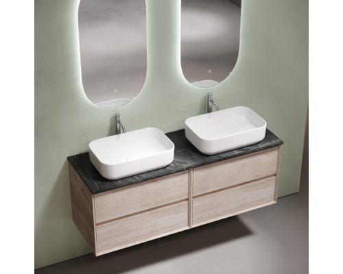 Столешница для ванной комнаты из керамогранита Sancos Black Sky 1400х460, TT140A1X