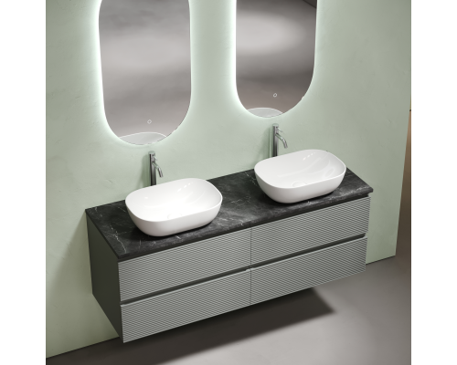 Столешница для ванной комнаты из керамогранита Sancos Black Sky 1400х460, TT140A1X