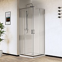 Душевой уголок Vincea City VSS-5CT800CL 800x800 хром стекло прозрачное