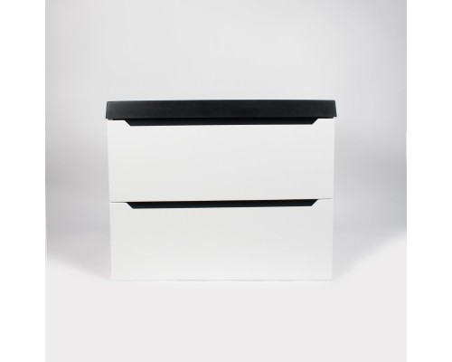 Тумба с раковиной Uperwood Tanos 70 см, белая/графит