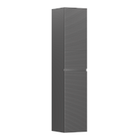 Шкаф-пенал подвесной SANCOS Folk, 350х350х1650 мм, Grey soft PFL35GS