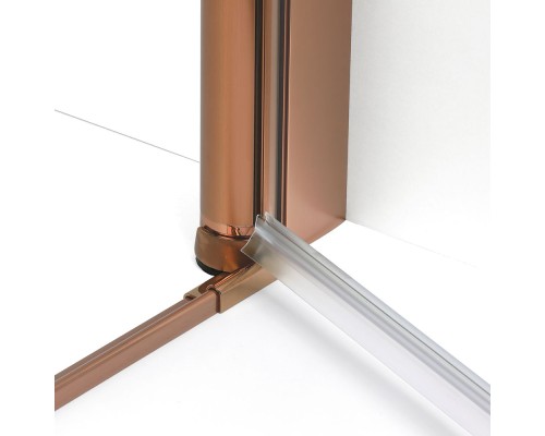 Душевое ограждение NEW TRENDY NEW SOLEO COPPER BRUSHED R 100x120x195 медь