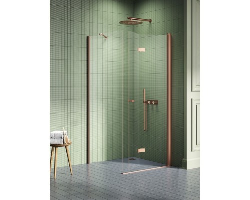Душевое ограждение NEW TRENDY NEW SOLEO COPPER BRUSHED R 100x120x195 медь