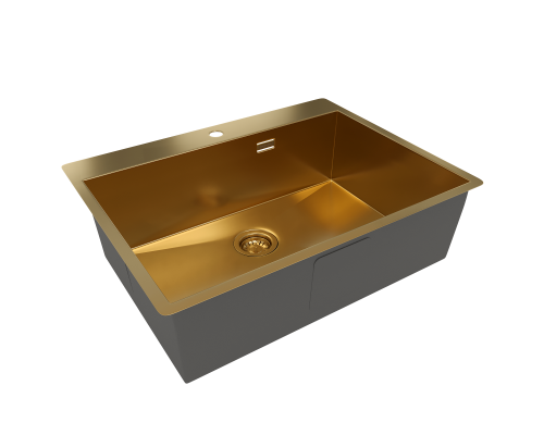 Кухонная мойка Reflexion Iseo RX2265GD брашированное золото