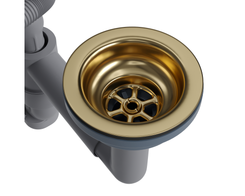 Кухонная мойка Reflexion Iseo RX2265GD брашированное золото