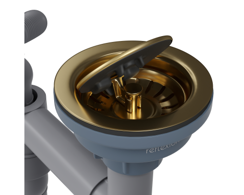 Кухонная мойка Reflexion Iseo RX2265GD брашированное золото