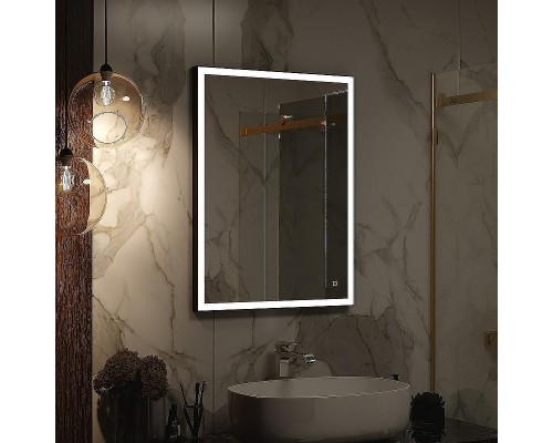 Зеркало Континент Solid 600x800 ЗЛП622 с подсветкой с сенсорным выключателем