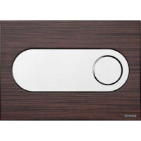 Панель смыва с 2 клавишами Schwab Circle, основы wenge, клавиш глянец хром
