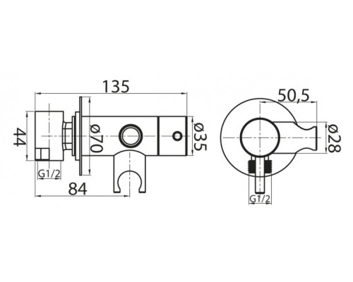 Смеситель для душа Cezares Czr CZR-DA1-NOP Черная матовая
